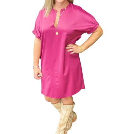 Caryn Lawn Betsy Dress In Punch In Pink