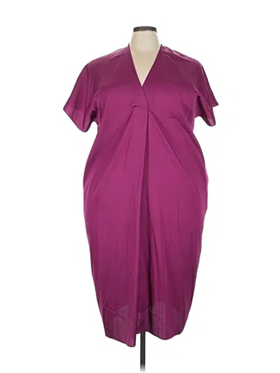 Pre-owned Caryn Lawn Cocktail Dress In Purple