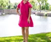 Caryn Lawn Emily Dress In Fuschia In Pink