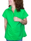 Caryn Lawn Emily Top In Kelly Green In Green