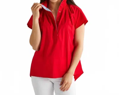 Caryn Lawn Emily Top In Red