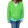 Caryn Lawn Frankie Sweater In Lime In Green