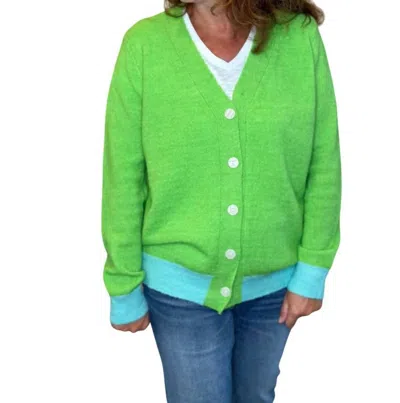Caryn Lawn Frankie Sweater In Lime In Green