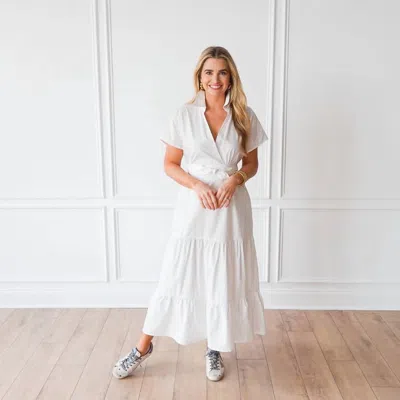 Caryn Lawn Gayle Dress In White