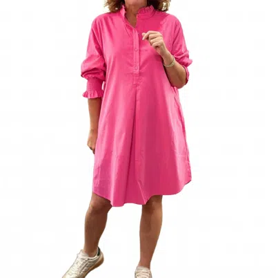 Caryn Lawn Kimberly Corduroy Mini Dress In Pink