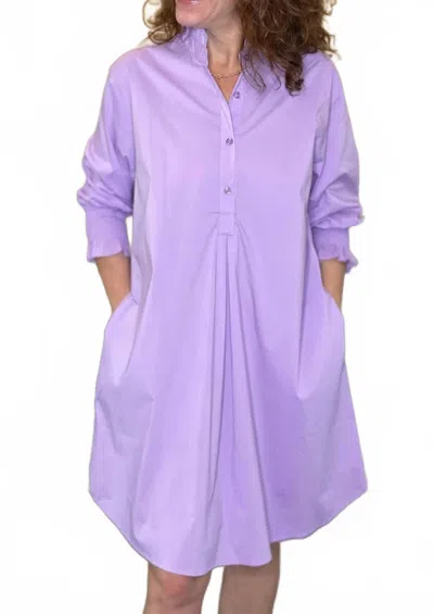 Caryn Lawn Kimberly Dress In Lilac In Blue