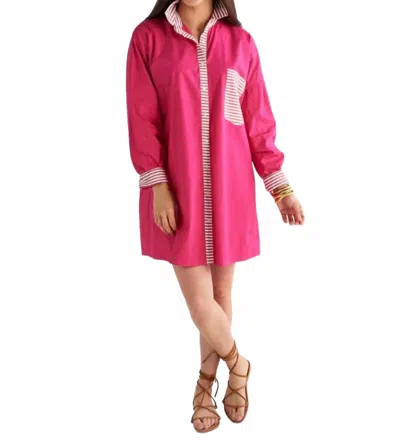 Caryn Lawn Lindsey Dress In Pink Skull In Multi