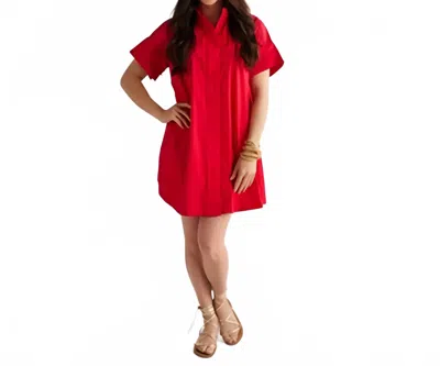 Caryn Lawn Margot Dress In Red