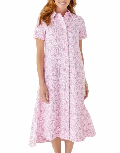 Caryn Lawn Millie Jungle Dress In Pink