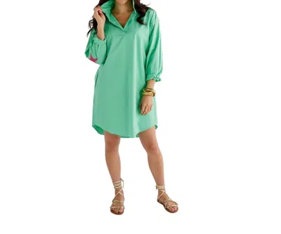 Caryn Lawn Preppy Star Dress In Green