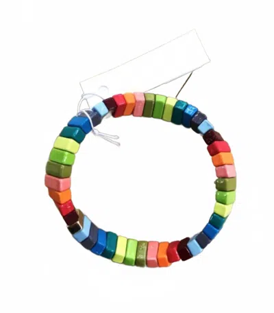 Caryn Lawn Women's Tile Stretch Bracelet In Multicolor