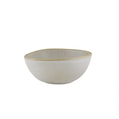 Casa Alegre 70 Fl Oz. Salad Bowl In Gray;gold
