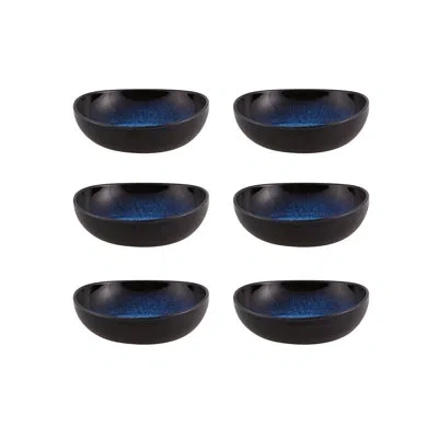 Casa Alegre Floral Scent Cereal Bowl Set In Blue;black
