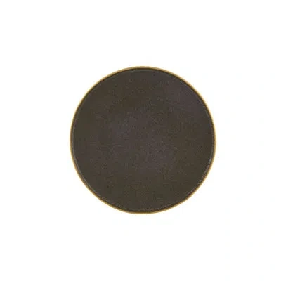 Casa Alegre Gold Stone - Dinner Plate - Coupe Shape, Set Of 6 In Brown;gold