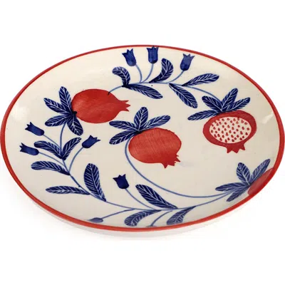 Casa Amarosa Floral Plate In Animal Print