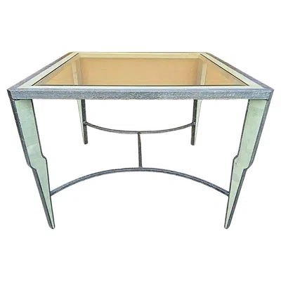 Pre-owned Casa Bique Merle James Edelman For  Tessellated Dining Gaming Table In Sand