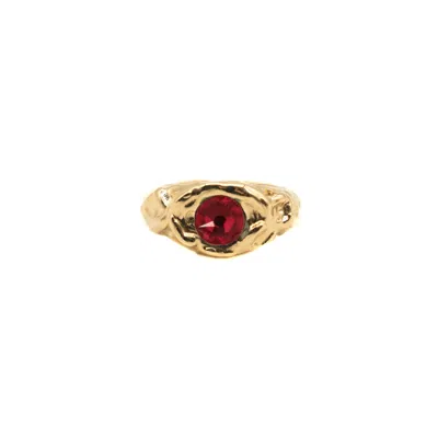 Casa Cala Women's Gold / Red Cala Scarlet-gold Ring