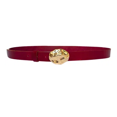 Casa Cala Women's Gold / Red Duna Belt Burgundy In Multi