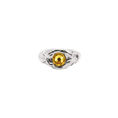Casa Cala Women's Yellow / Silver Cala Topaz-silver Ring In Neutral