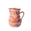 Casa Casa Curated Medium Clay Pitcher In Coral