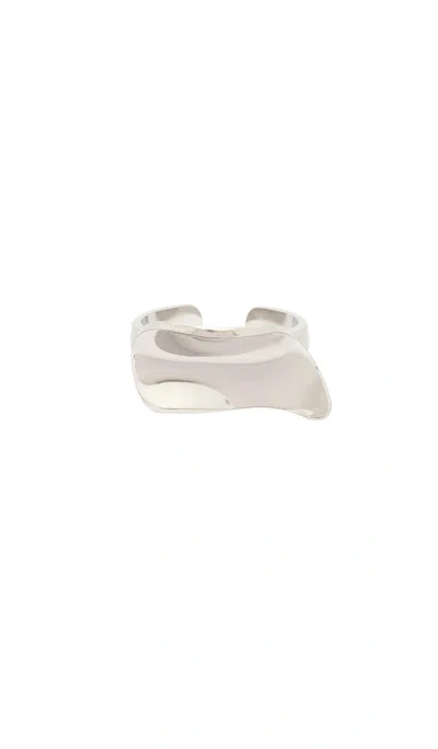 Casa Clara Anya Assymetric Ring In Silver