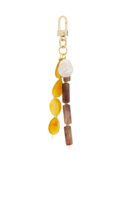 Casa Clara Chiara Keychain In Brown