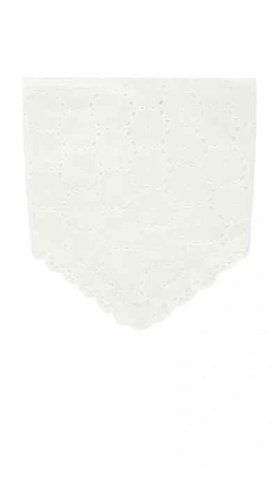 Casa Clara Countryside Head Scarf In Ivory Eyelet