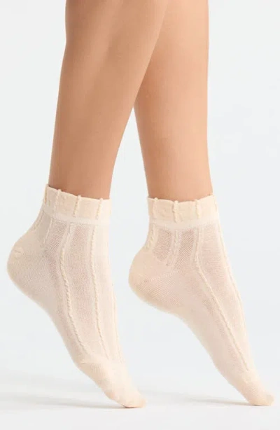 Casa Clara Dylan Crew Socks In Neutral