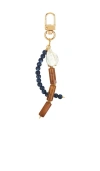 Casa Clara Ember Beaded Keychain In Multi