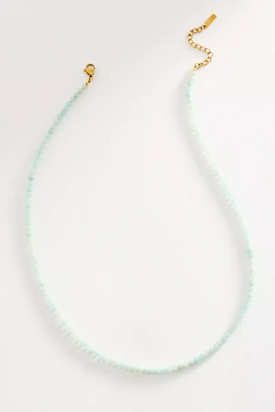 Casa Clara Faye Sky Shimmer Necklace In Green