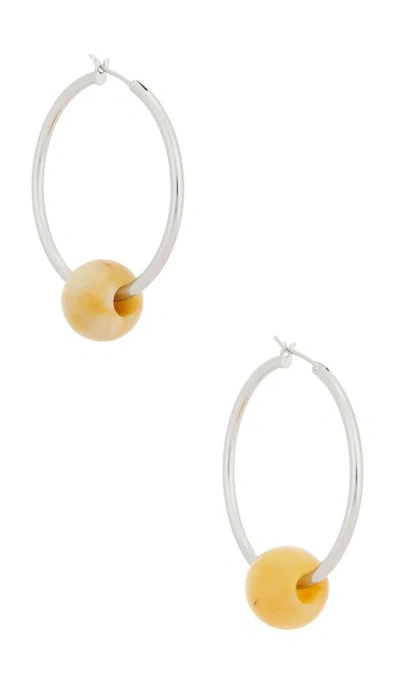Casa Clara Hayden Hoop Earrings In Silver
