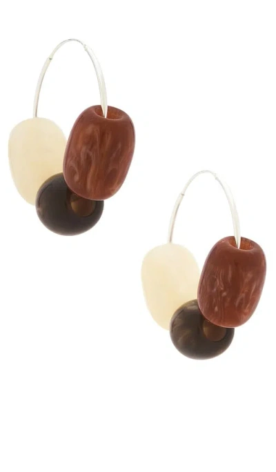 Casa Clara Hikina Earrings In Brown
