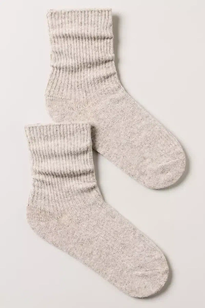 Casa Clara Julian Crew Socks In Beige