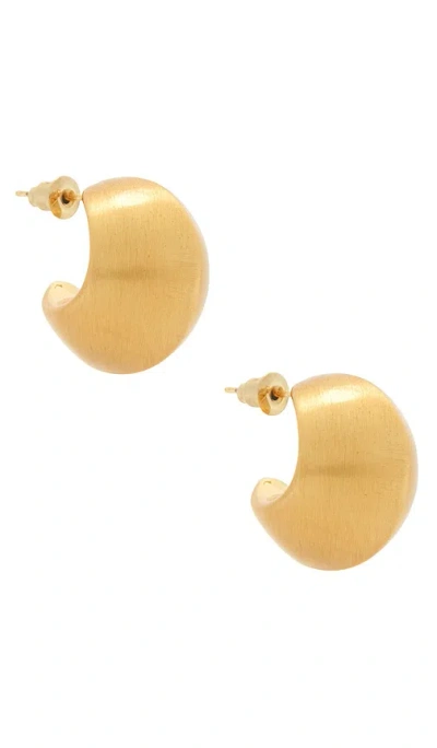 Casa Clara Justine Hoop Earrings In Gold