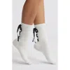 Casa Clara Kirra Ribbon Crew Socks In White