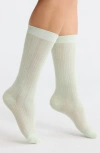 Casa Clara Krystin Crew Socks In Green