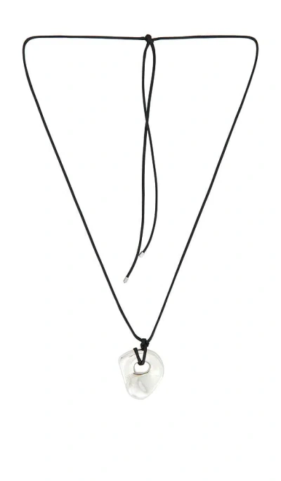 Casa Clara Lina Corded Necklace In Black