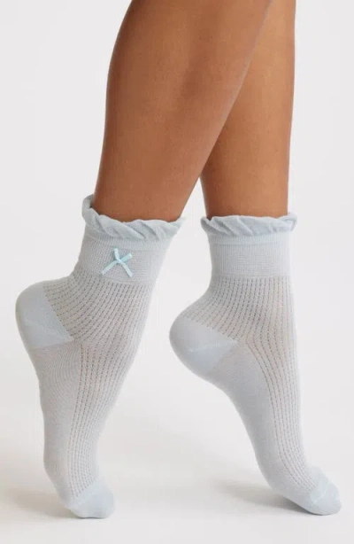 Casa Clara Nico Quarter Crew Socks In White