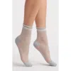 Casa Clara Noelle Sparkle Crew Socks In Blue