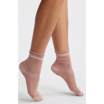 Casa Clara Noelle Sparkle Crew Socks In Blue