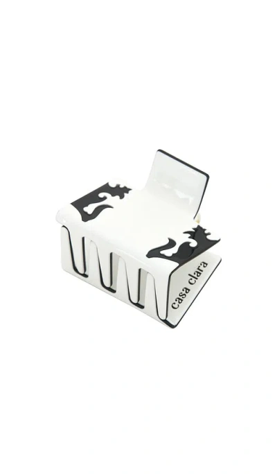 Casa Clara Pia Hair Clip In White