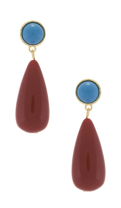 Casa Clara Pismo Drop Earrings In Western Rouge