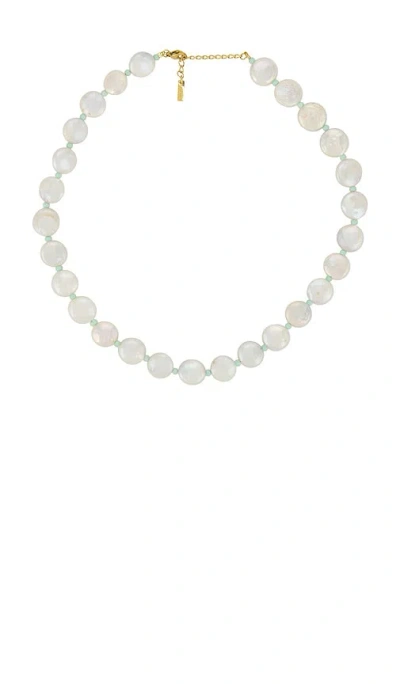 Casa Clara Pointelle Necklace In White