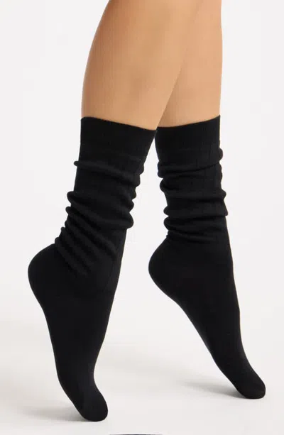 Casa Clara Reba Slouchy Socks In Black