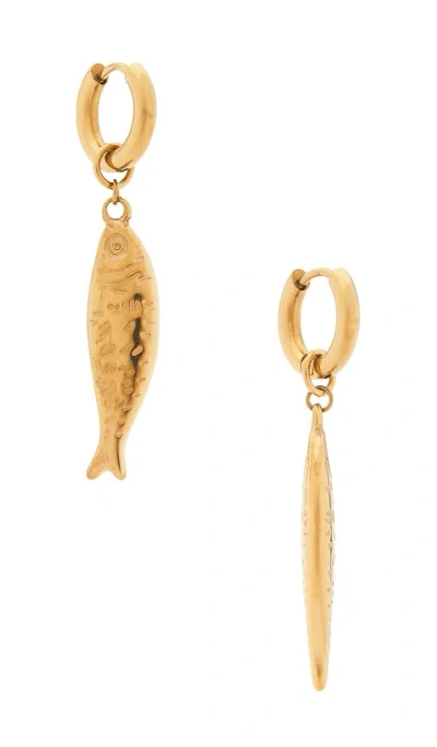 Casa Clara Rosetta Earrings In Gold