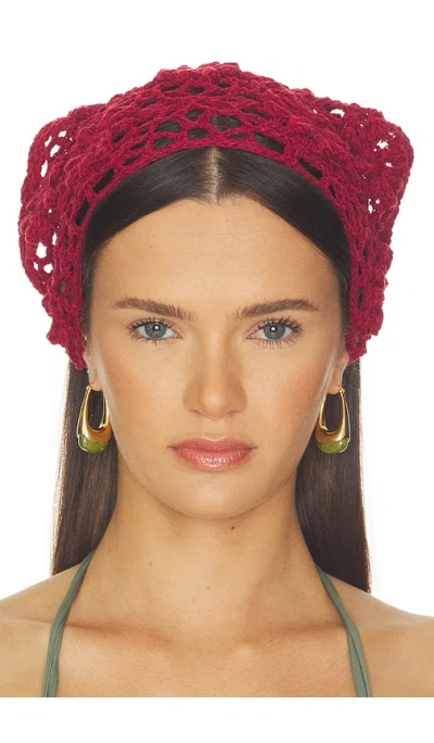 Casa Clara Ruthie Head Scarf In Red