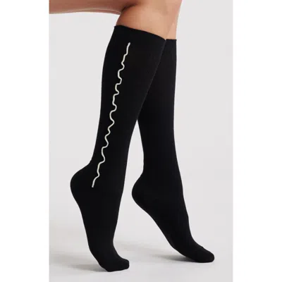 Casa Clara Sofia Knee High Socks In Black
