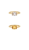 Casa Clara Sunrise Ring Set In Gold