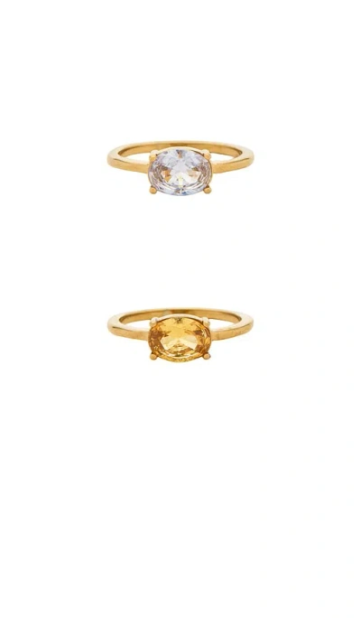 Casa Clara Sunrise Ring Set In Gold