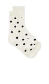 Casa Clara Tara Polka Dot Socks In White